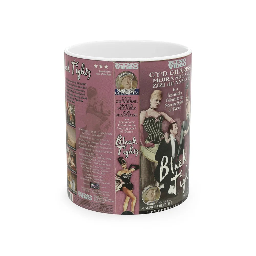 BLACK TIGHTS (VHS COVER) - White Coffee Mug-11oz-Go Mug Yourself