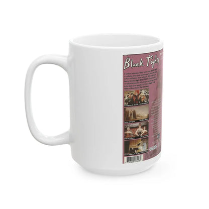 BLACK TIGHTS (VHS COVER) - White Coffee Mug-Go Mug Yourself