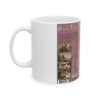 BLACK TIGHTS (VHS COVER) - White Coffee Mug-Go Mug Yourself