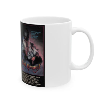 BLACK WEREWOLF (VHS COVER) - White Coffee Mug-Go Mug Yourself