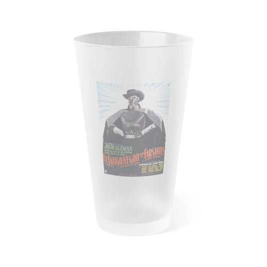 BLACK WHIP AGAINST THE IMPOSTERS 1962 Movie Poster - Frosted Pint Glass 16oz-16oz-Frosted-Go Mug Yourself