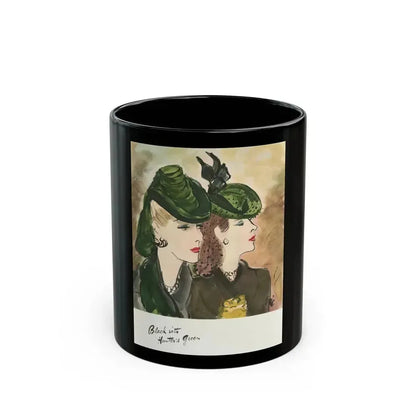 Black with Hunter's Green, 1941 - Black Coffee Mug 11oz - Go Mug Yourself