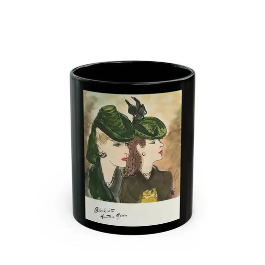 Black with Hunter's Green, 1941 - Black Coffee Mug 11oz - Go Mug Yourself