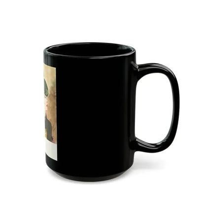 Black with Hunter's Green, 1941 - Black Coffee Mug - Go Mug Yourself