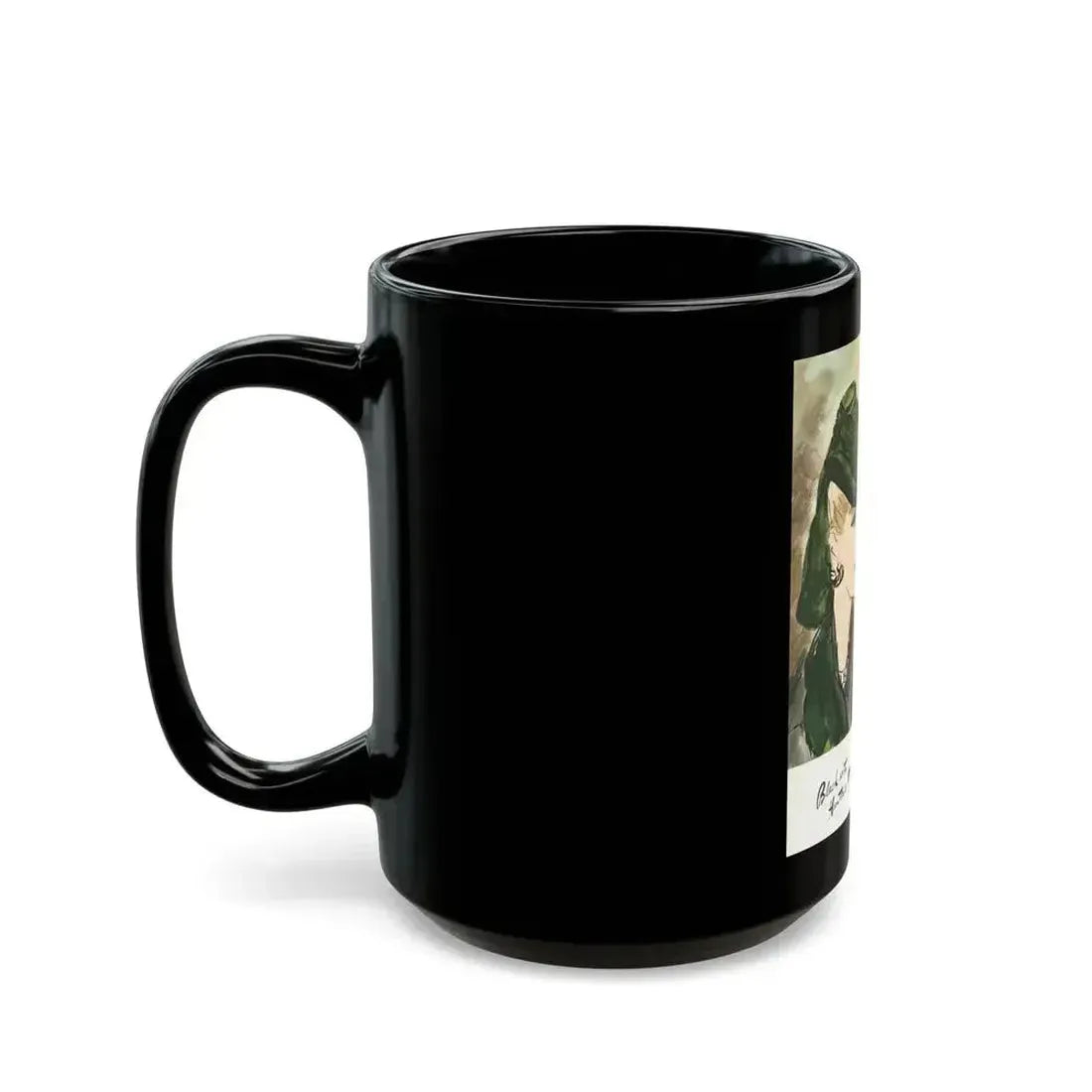 Black with Hunter's Green, 1941 - Black Coffee Mug - Go Mug Yourself