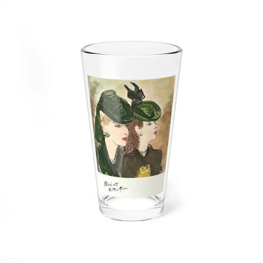 Black with Hunter's Green, 1941 (Magazine Illustration) Pint Glass 16oz 16oz - Go Mug Yourself