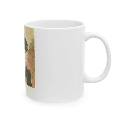 Black with Hunter's Green, 1941 - White Coffee Mug - Go Mug Yourself