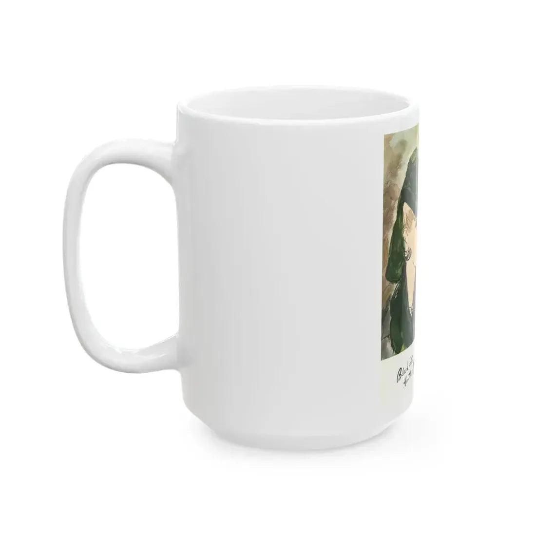 Black with Hunter's Green, 1941 - White Coffee Mug - Go Mug Yourself