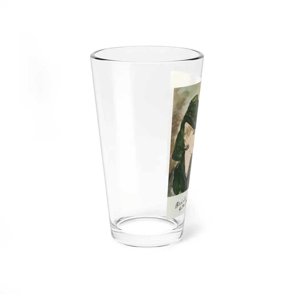 Black with Hunter's Green, 1941 (Magazine Illustration) Pint Glass 16oz-Go Mug Yourself