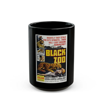 BLACK ZOO 1963 Movie Poster - Black Coffee Mug-15oz-Go Mug Yourself