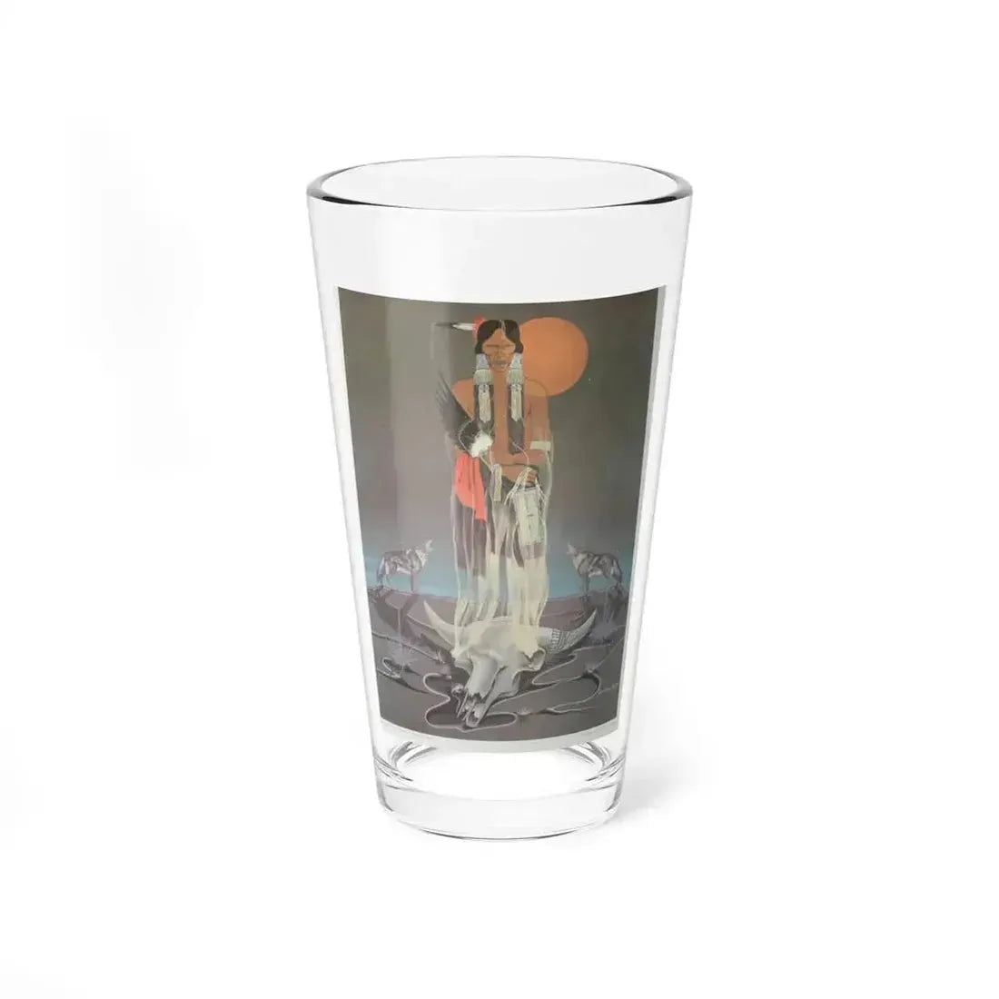 Blackbear Bosin - Night Singers (Native Americans in Art) Pint Glass 16oz 16oz - Go Mug Yourself