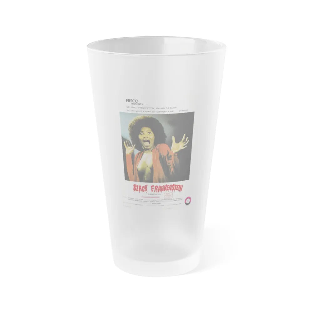 BLACKENSTEIN (BLACK FRANKENSTEIN) 1973 Movie Poster - Frosted Pint Glass 16oz-16oz-Frosted-Go Mug Yourself