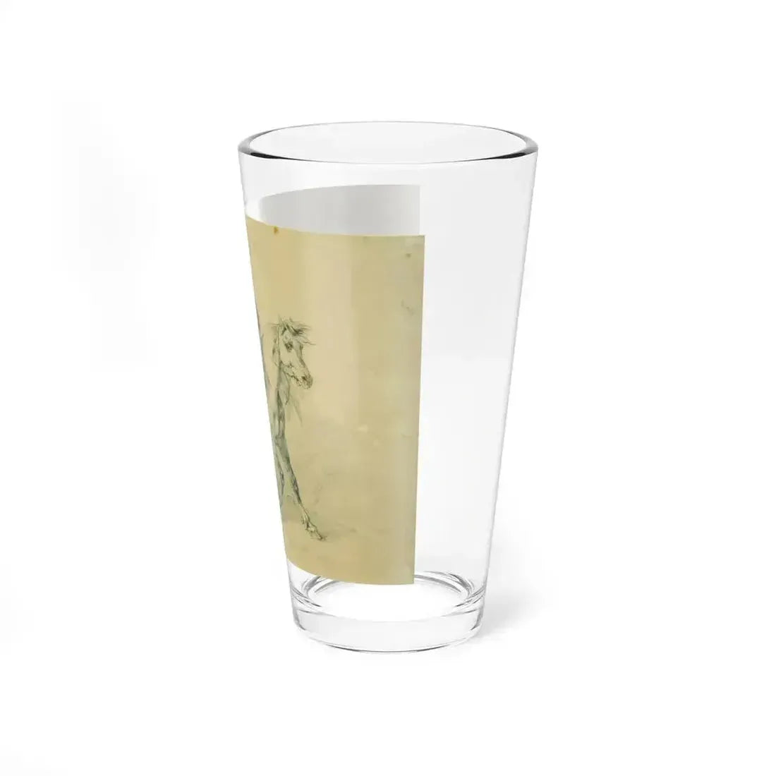 Blackfeet warrior on horseback (Native Americans in Art) Pint Glass 16oz - Go Mug Yourself