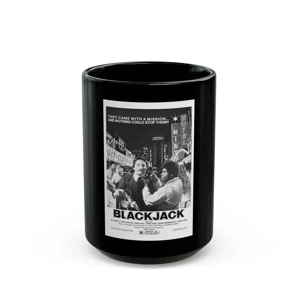BLACKJACK (2) 1978 Movie Poster - Black Coffee Mug 15oz - Go Mug Yourself