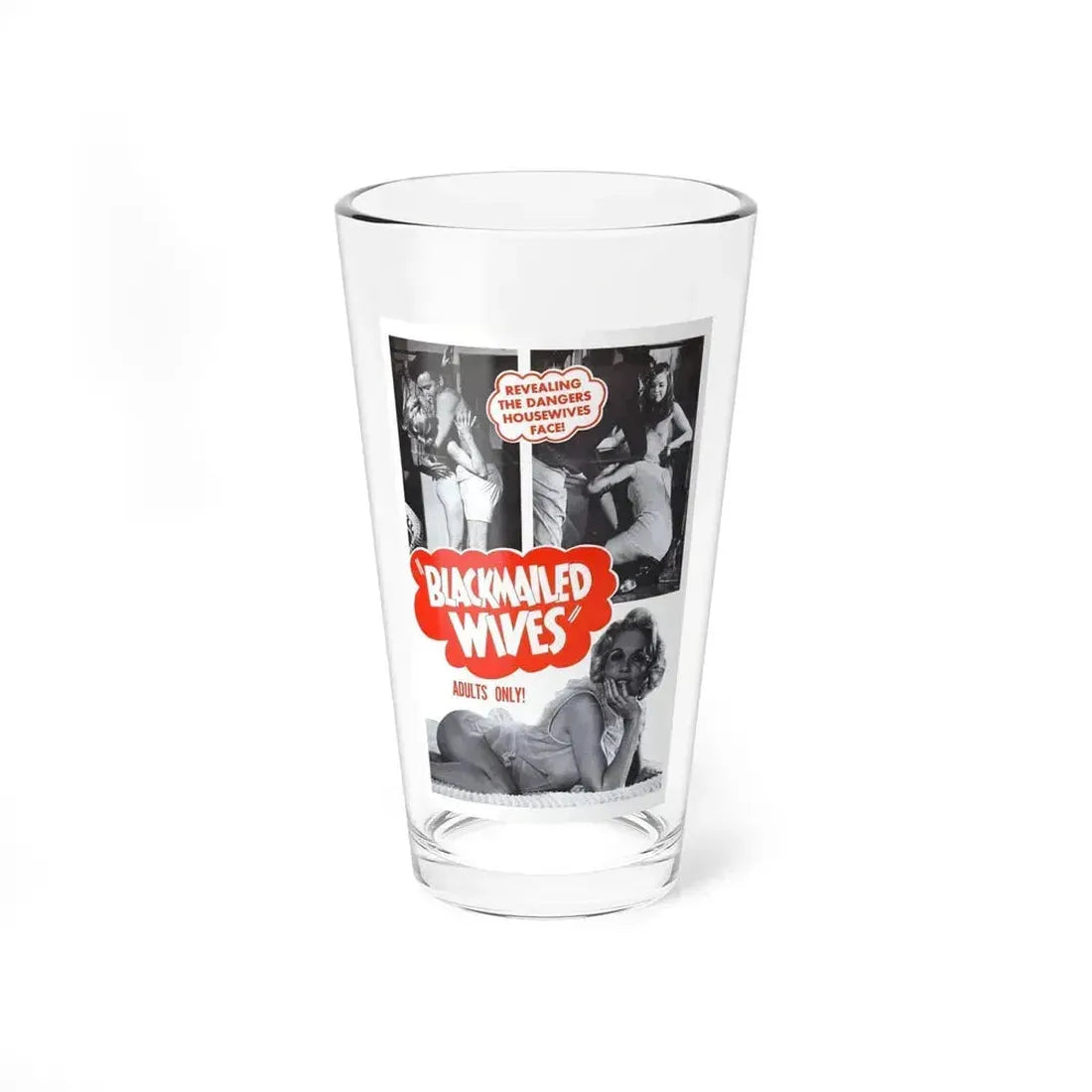 BLACKMAILED WIVES 1968 Movie Poster - Pint Glass 16oz 16oz - Go Mug Yourself