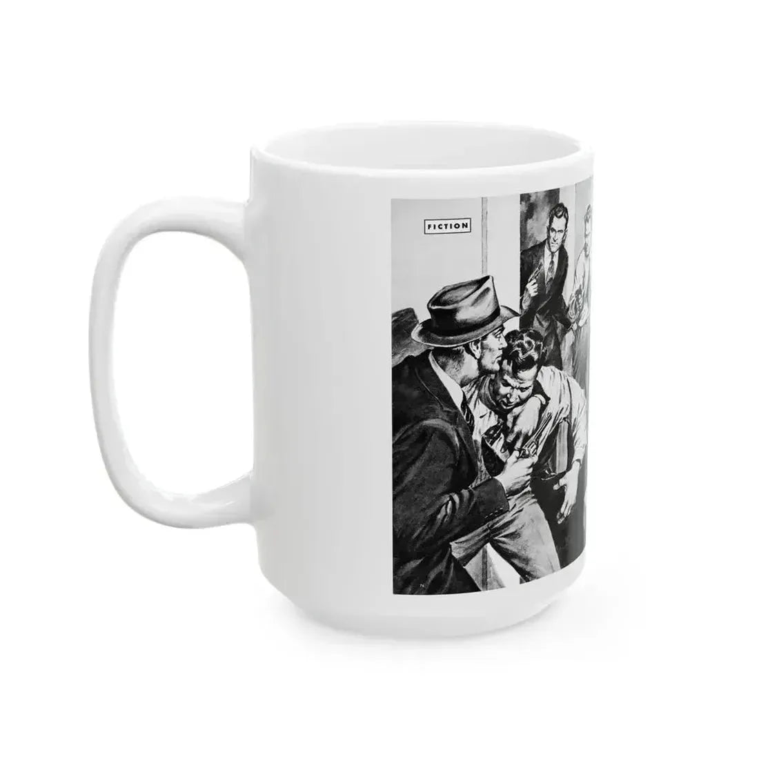 Blackmall (1), Real magazine, January 1953 - White Coffee Mug - Go Mug Yourself