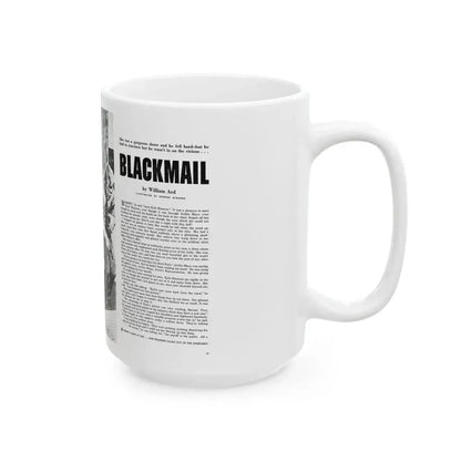 Blackmall (1), Real magazine, January 1953 - White Coffee Mug - Go Mug Yourself