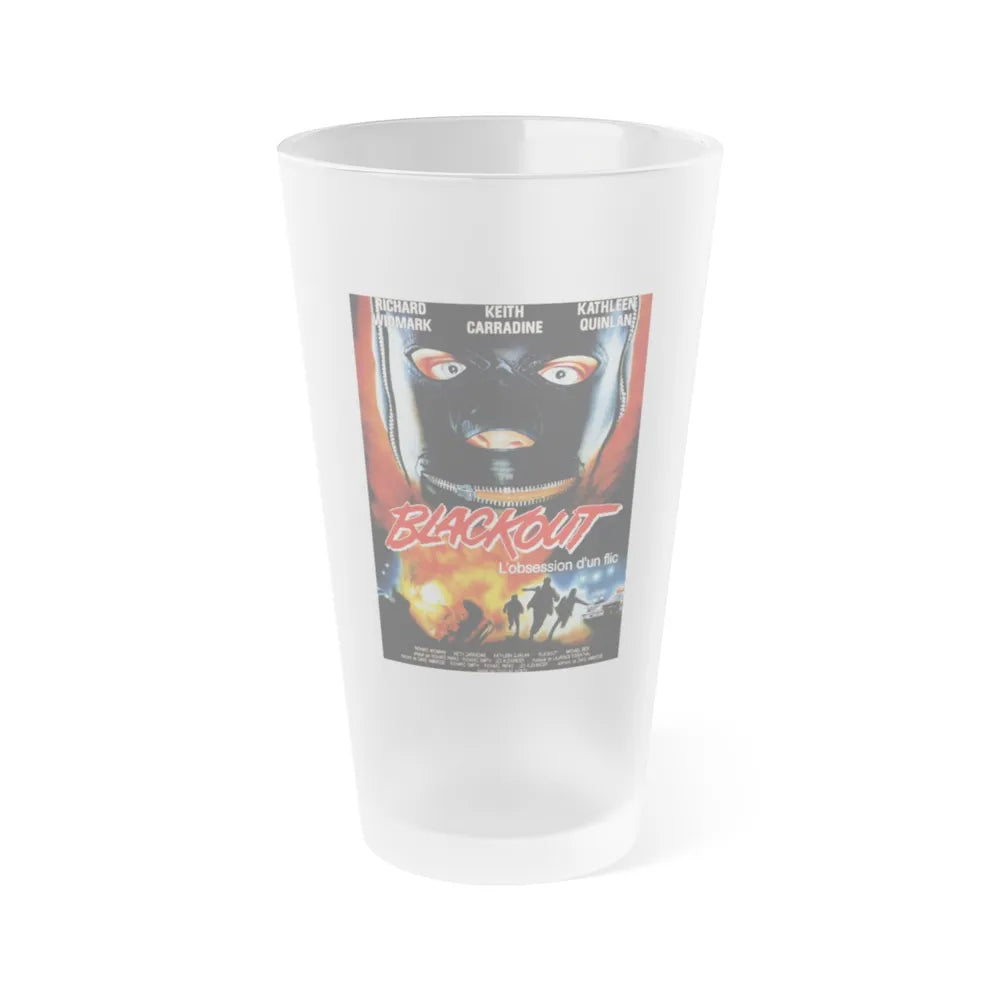 BLACKOUT 1985 Movie Poster - Frosted Pint Glass 16oz-16oz-Frosted-Go Mug Yourself