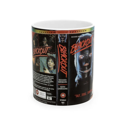 BLACKOUT (VHS COVER) - White Coffee Mug-11oz-Go Mug Yourself