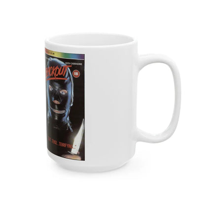 BLACKOUT (VHS COVER) - White Coffee Mug-Go Mug Yourself