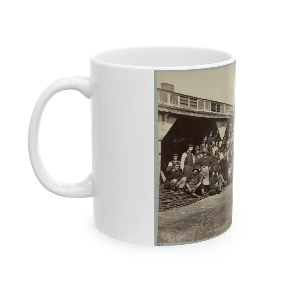 Blacksmith's Shop, Quartermaster's Department, Washington, D.C., April, 1865 (U.S. Civil War) White Coffee Mug - Go Mug Yourself