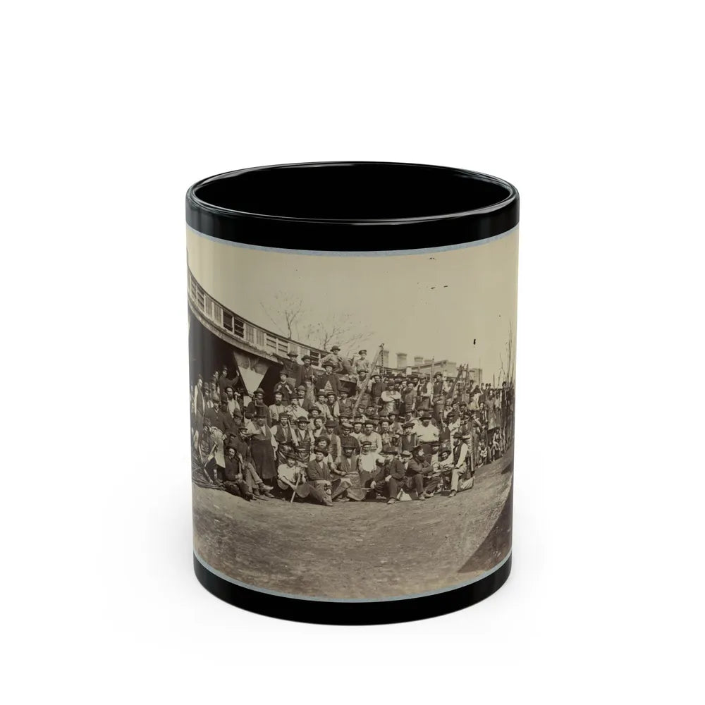 Blacksmith's Shop, Quartermaster's Department, Washington, D.C., April, 1865 (U.S. Civil War) Black Coffee Mug-11oz-Go Mug Yourself