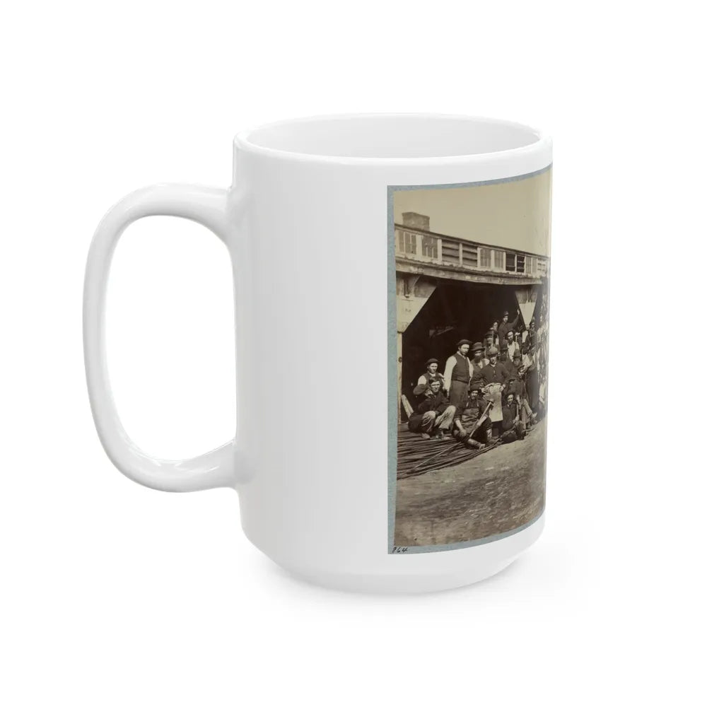 Blacksmith's Shop, Quartermaster's Department, Washington, D.C., April, 1865 (U.S. Civil War) White Coffee Mug-Go Mug Yourself