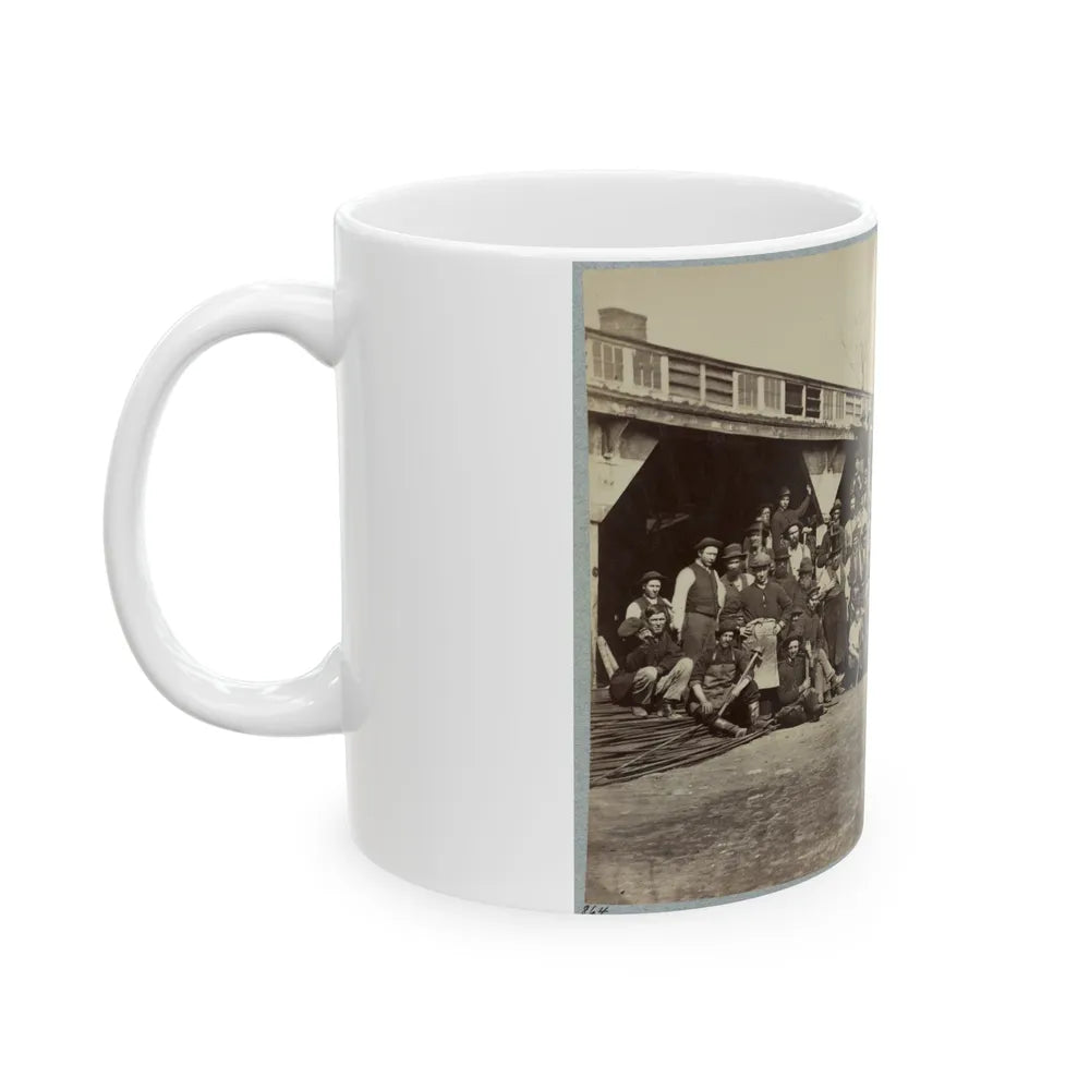 Blacksmith's Shop, Quartermaster's Department, Washington, D.C., April, 1865 (U.S. Civil War) White Coffee Mug-Go Mug Yourself