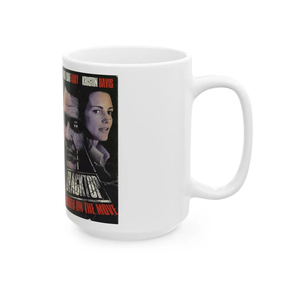 BLACKTOP MURDER ON THE MOVE (VHS COVER) - White Coffee Mug-Go Mug Yourself