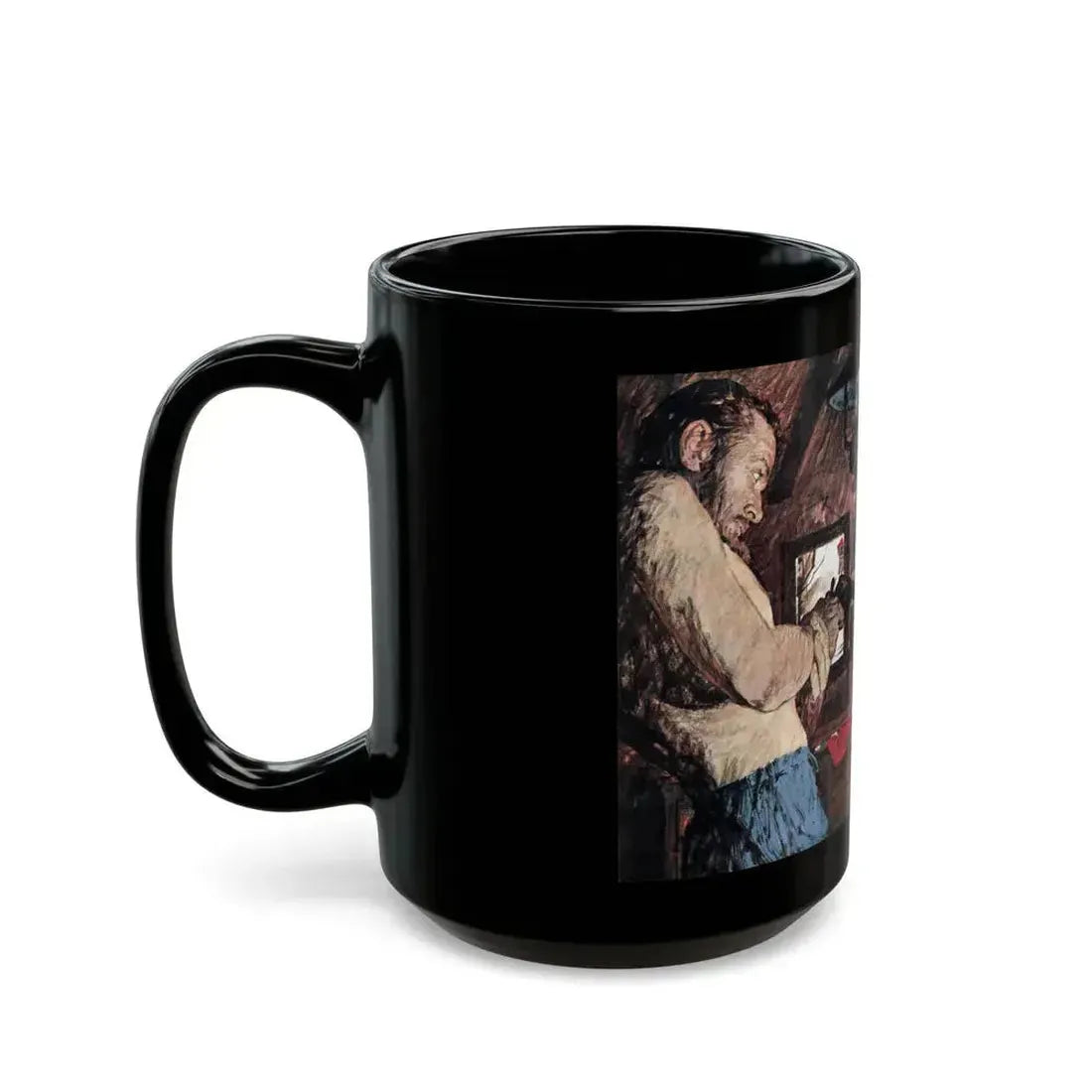 Blackwater Fever, Argosy, February 1966 - Black Coffee Mug - Go Mug Yourself