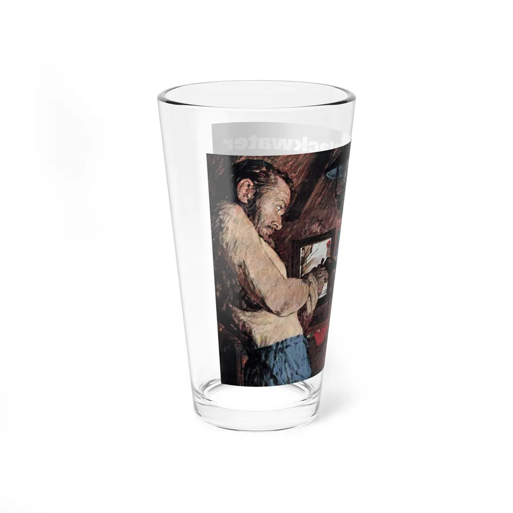 Blackwater Fever, Argosy, February 1966 (Magazine Illustration) Pint Glass 16oz-Go Mug Yourself