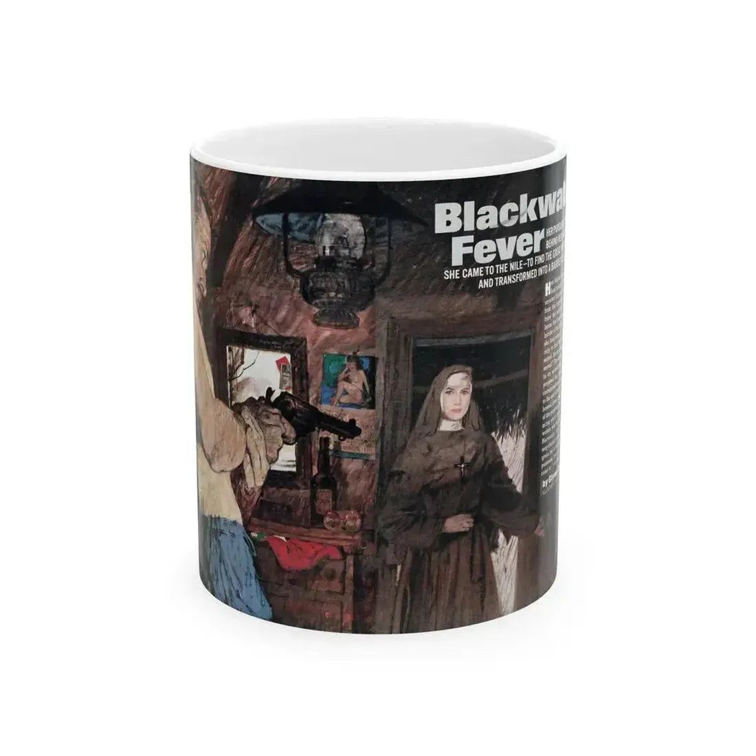 Blackwater Fever, Argosy, February 1966 - White Coffee Mug 11oz - Go Mug Yourself
