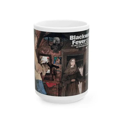Blackwater Fever, Argosy, February 1966 - White Coffee Mug 15oz - Go Mug Yourself