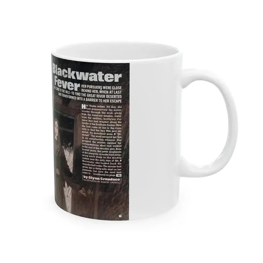 Blackwater Fever, Argosy, February 1966 - White Coffee Mug - Go Mug Yourself