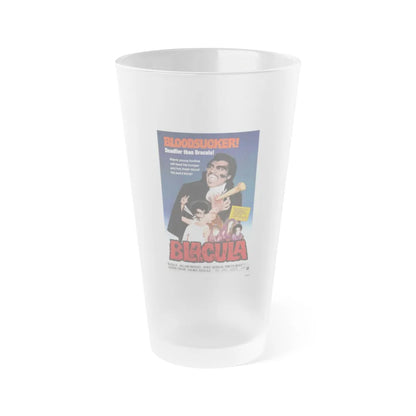 BLACULA 1972 Movie Poster - Frosted Pint Glass 16oz-16oz-Frosted-Go Mug Yourself