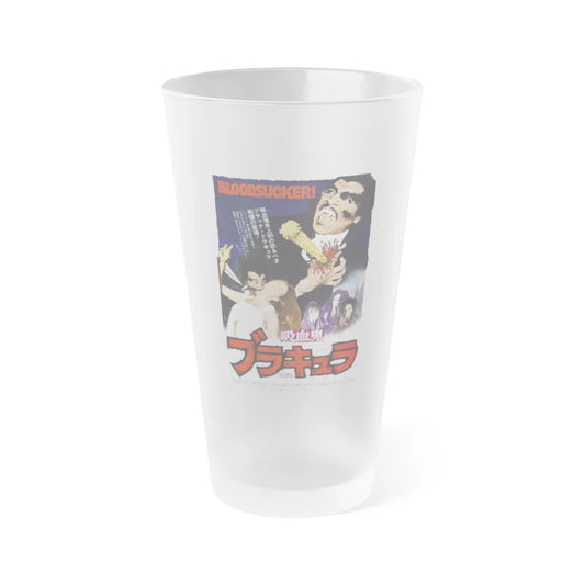 BLACULA (ASIAN) 1972 Movie Poster - Frosted Pint Glass 16oz-16oz-Frosted-Go Mug Yourself