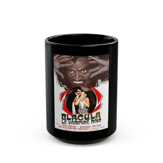 BLACULA (FRENCH) 1972 Movie Poster - Black Coffee Mug 15oz - Go Mug Yourself