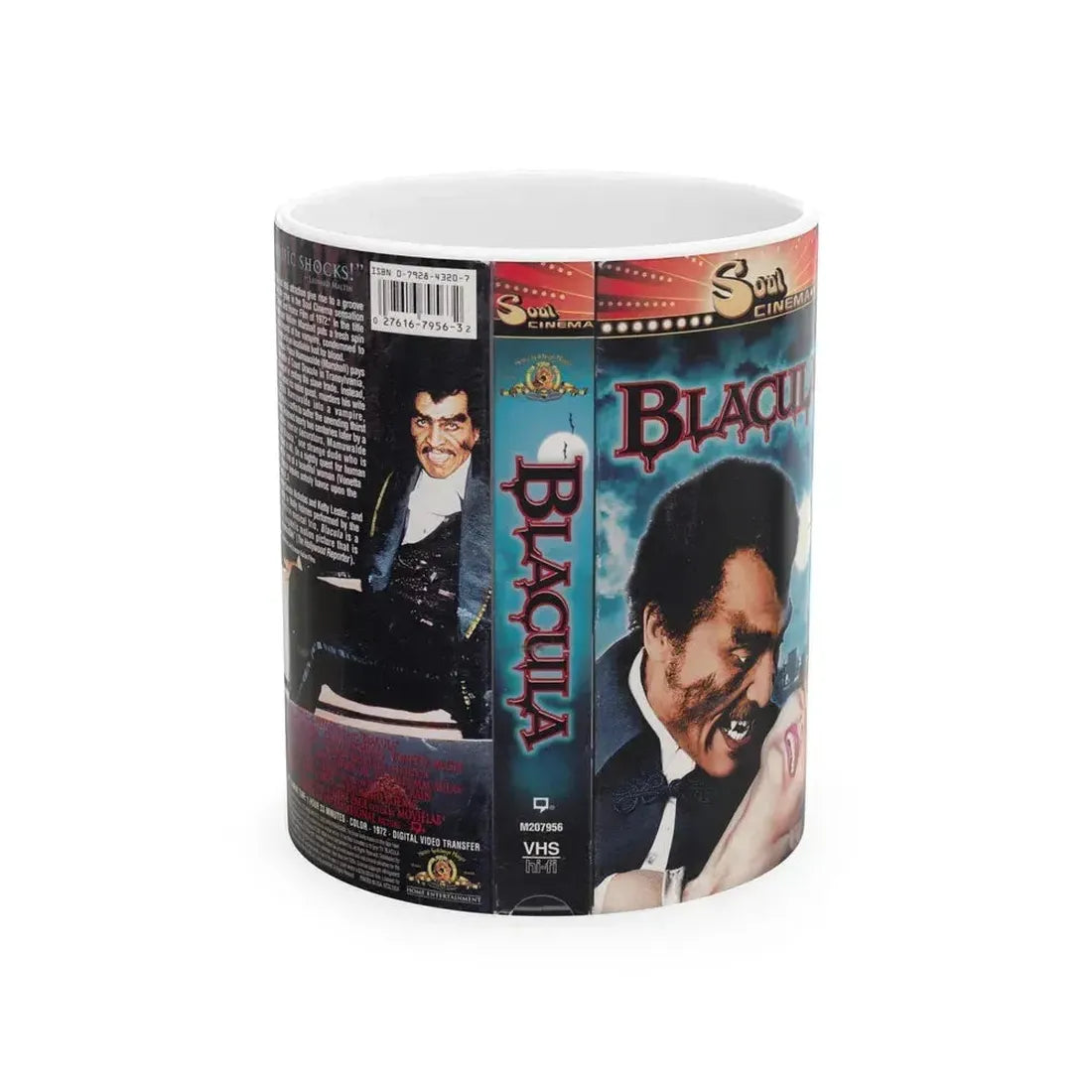 BLACULA (VHS COVER) - White Coffee Mug 11oz - Go Mug Yourself