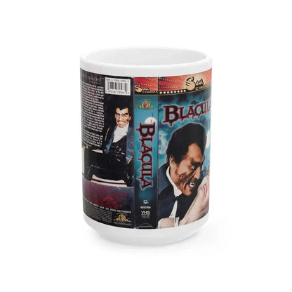 BLACULA (VHS COVER) - White Coffee Mug 15oz - Go Mug Yourself