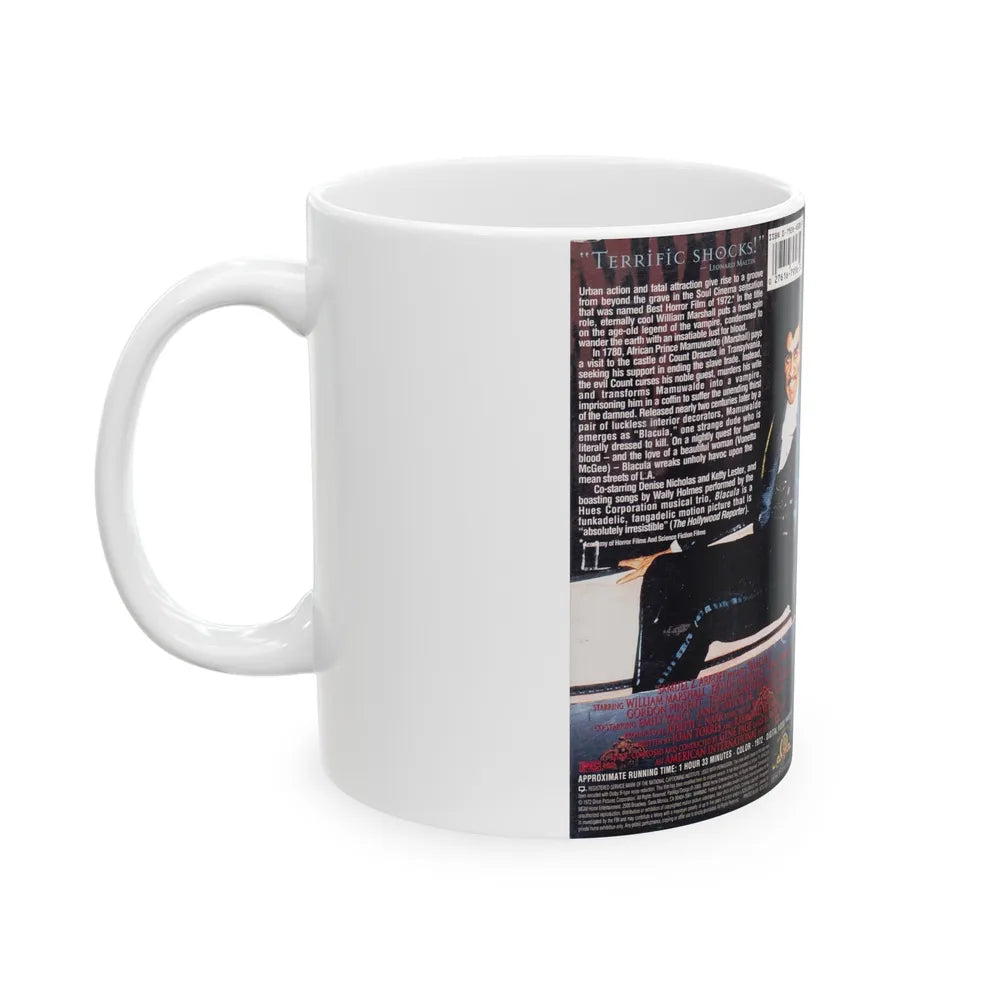 BLACULA (VHS COVER) - White Coffee Mug-Go Mug Yourself