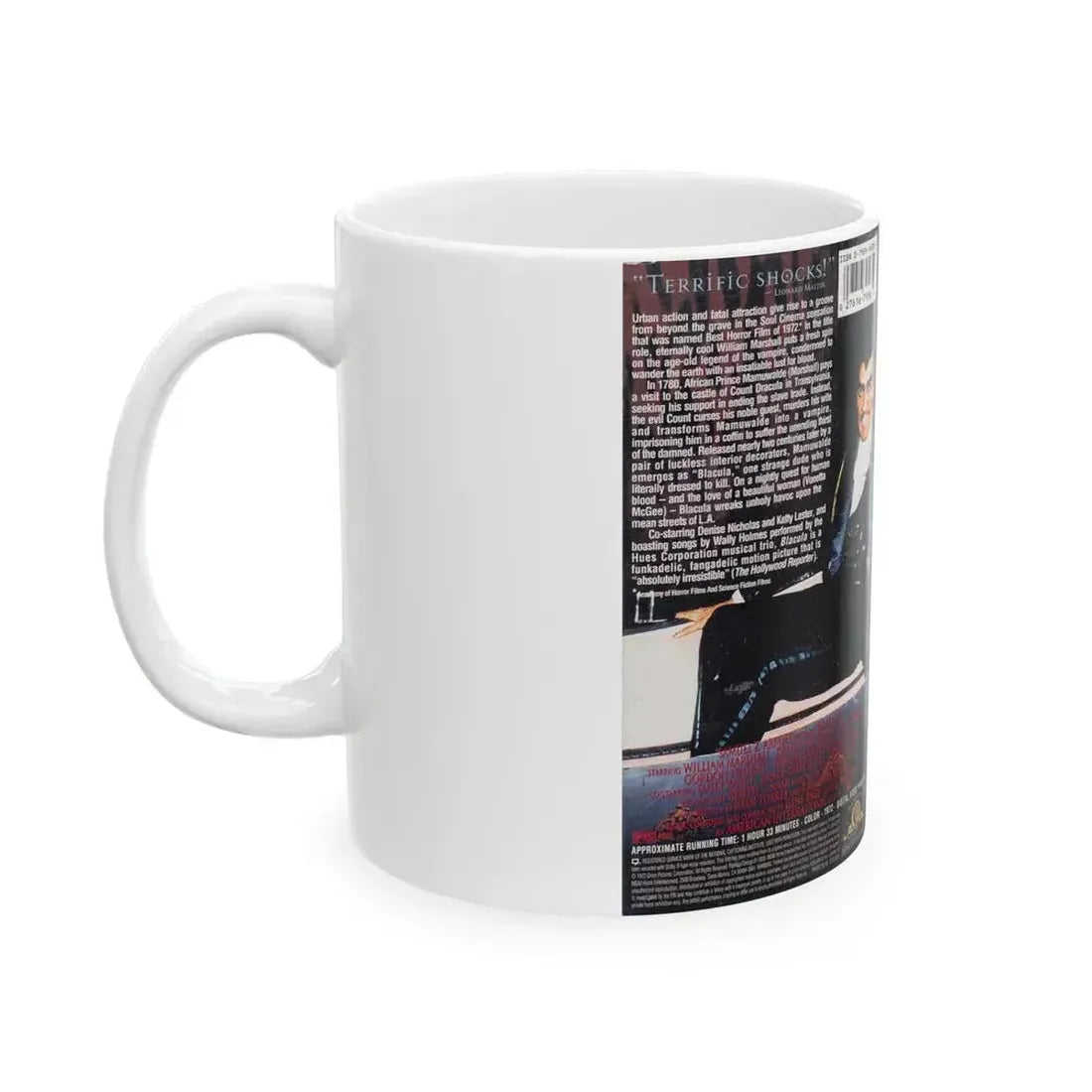 BLACULA (VHS COVER) - White Coffee Mug - Go Mug Yourself