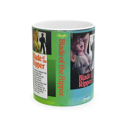 BLADE OF THE RIPPER (VHS COVER) - White Coffee Mug 11oz - Go Mug Yourself