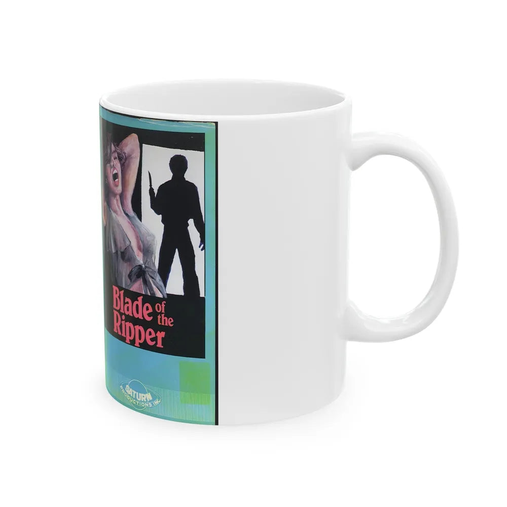 BLADE OF THE RIPPER (VHS COVER) - White Coffee Mug-Go Mug Yourself