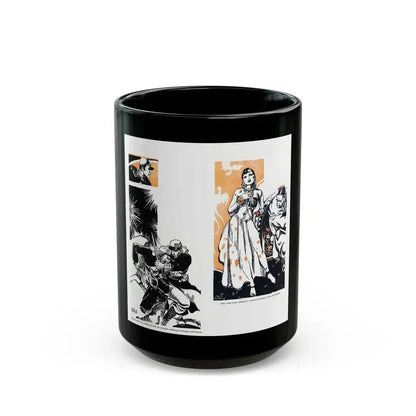 Blades of the Legion (1-2), Blue Book Magazine, February 1946 - Black Coffee Mug 15oz - Go Mug Yourself