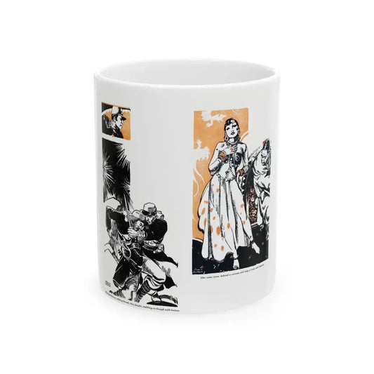 Blades of the Legion (1-2), Blue Book Magazine, February 1946 - White Coffee Mug 11oz - Go Mug Yourself