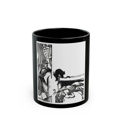 Blades of the Legion (3), Blue Book Magazine, February 1946 - Black Coffee Mug 11oz - Go Mug Yourself