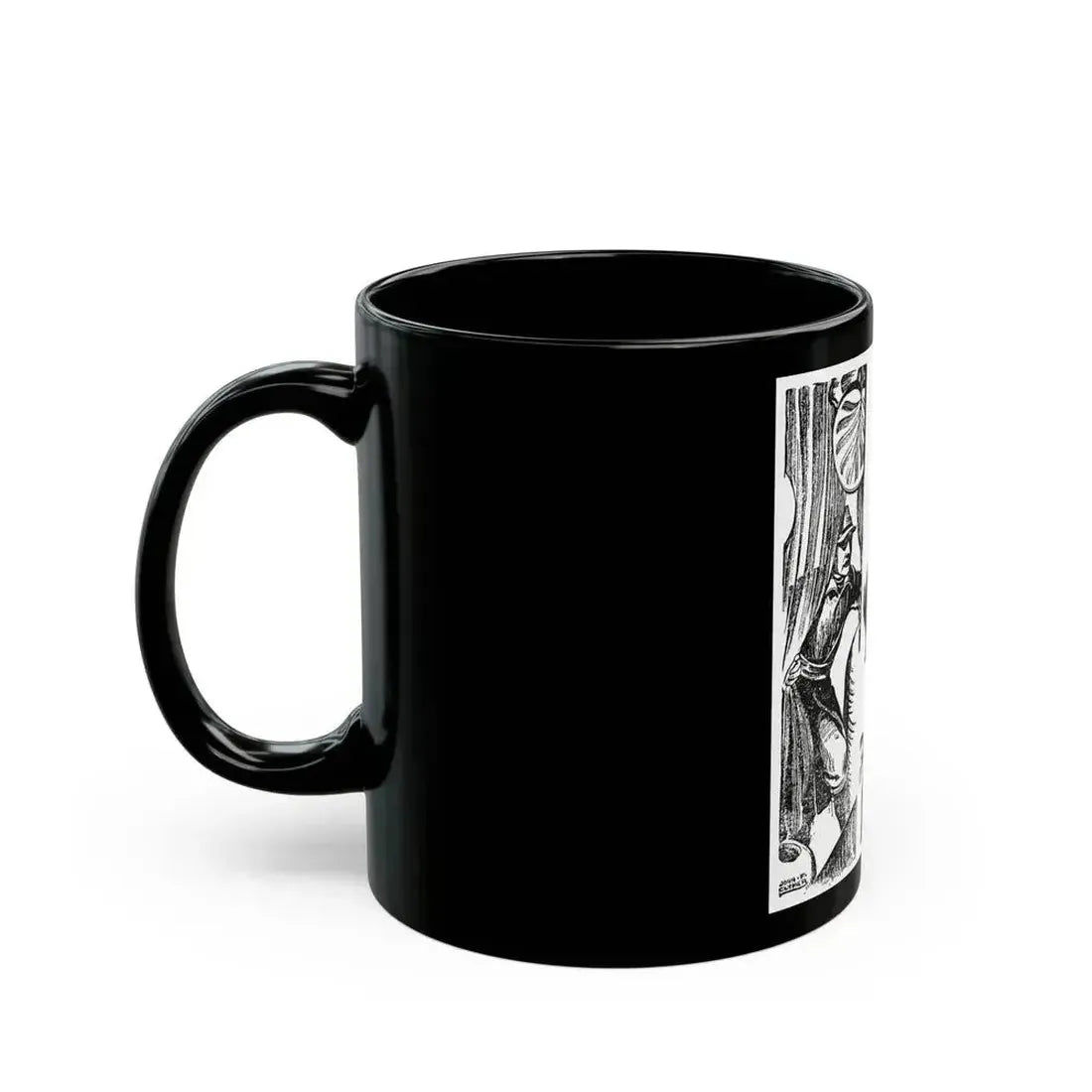 Blades of the Legion (3), Blue Book Magazine, February 1946 - Black Coffee Mug - Go Mug Yourself