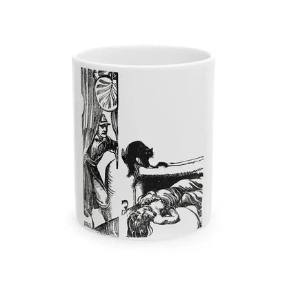 Blades of the Legion (3), Blue Book Magazine, February 1946 - White Coffee Mug 11oz - Go Mug Yourself