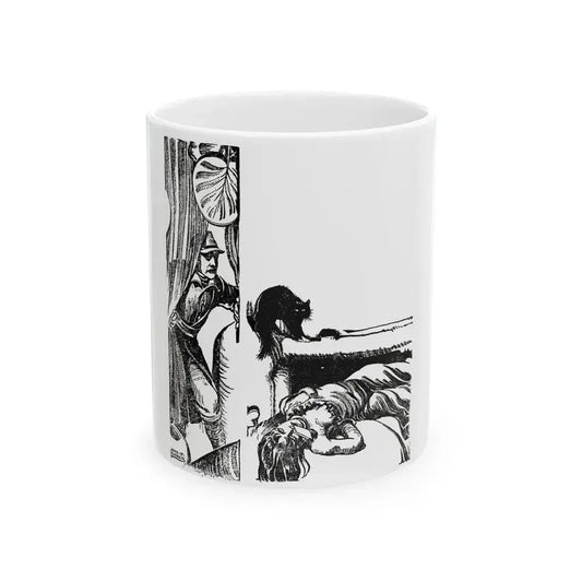 Blades of the Legion (3), Blue Book Magazine, February 1946 - White Coffee Mug 11oz - Go Mug Yourself