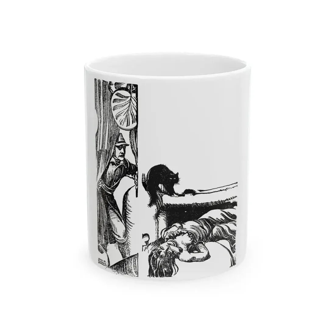 Blades of the Legion (3), Blue Book Magazine, February 1946 - White Coffee Mug 11oz - Go Mug Yourself